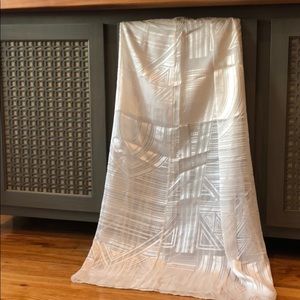 White half sheer ASOS skirt w/ zipper